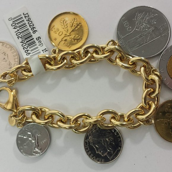 Italia Lire Coin Bracelet charm Bracelet QVC - Picture 7 of 8